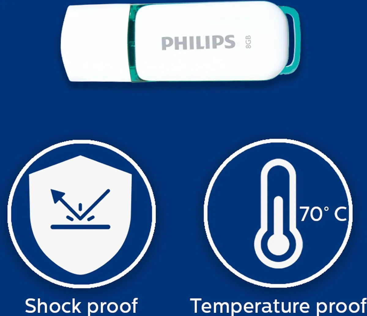 Philips SNOW FM08FD70B USB Stick 8GB - Groen - afbeelding 6 van 6