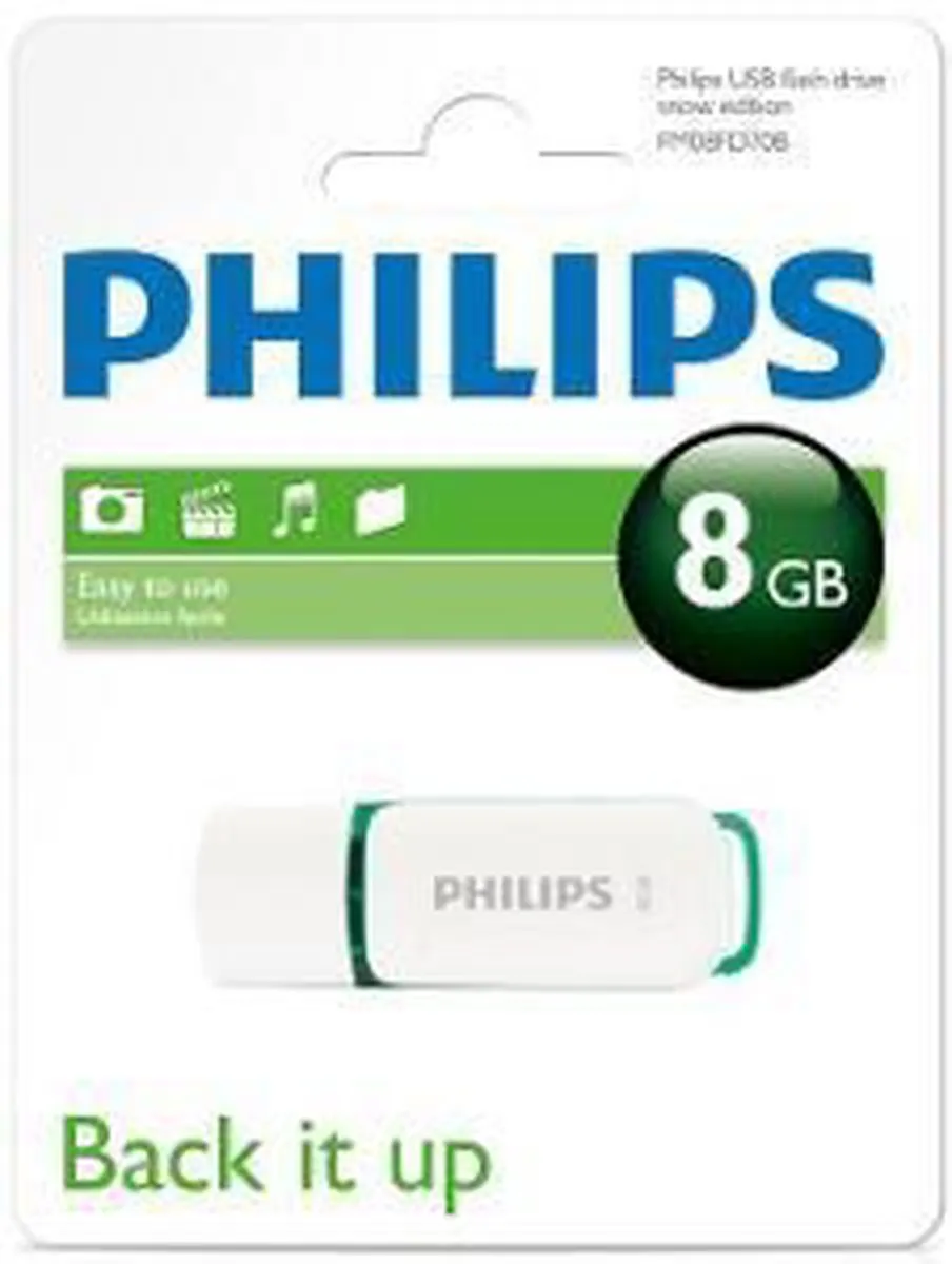 Philips SNOW FM08FD70B USB Stick 8GB - Groen