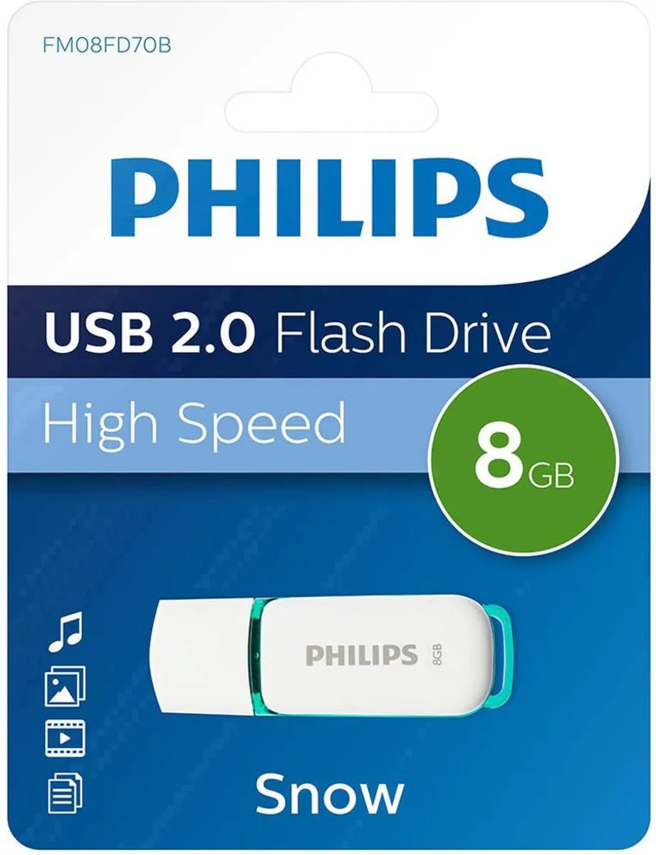 Philips SNOW FM08FD70B USB Stick 8GB - Groen