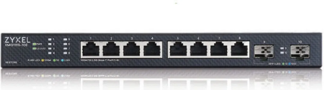 Zyxel XMG1915-10E Managed Switch - 4x 2.5G Poorten