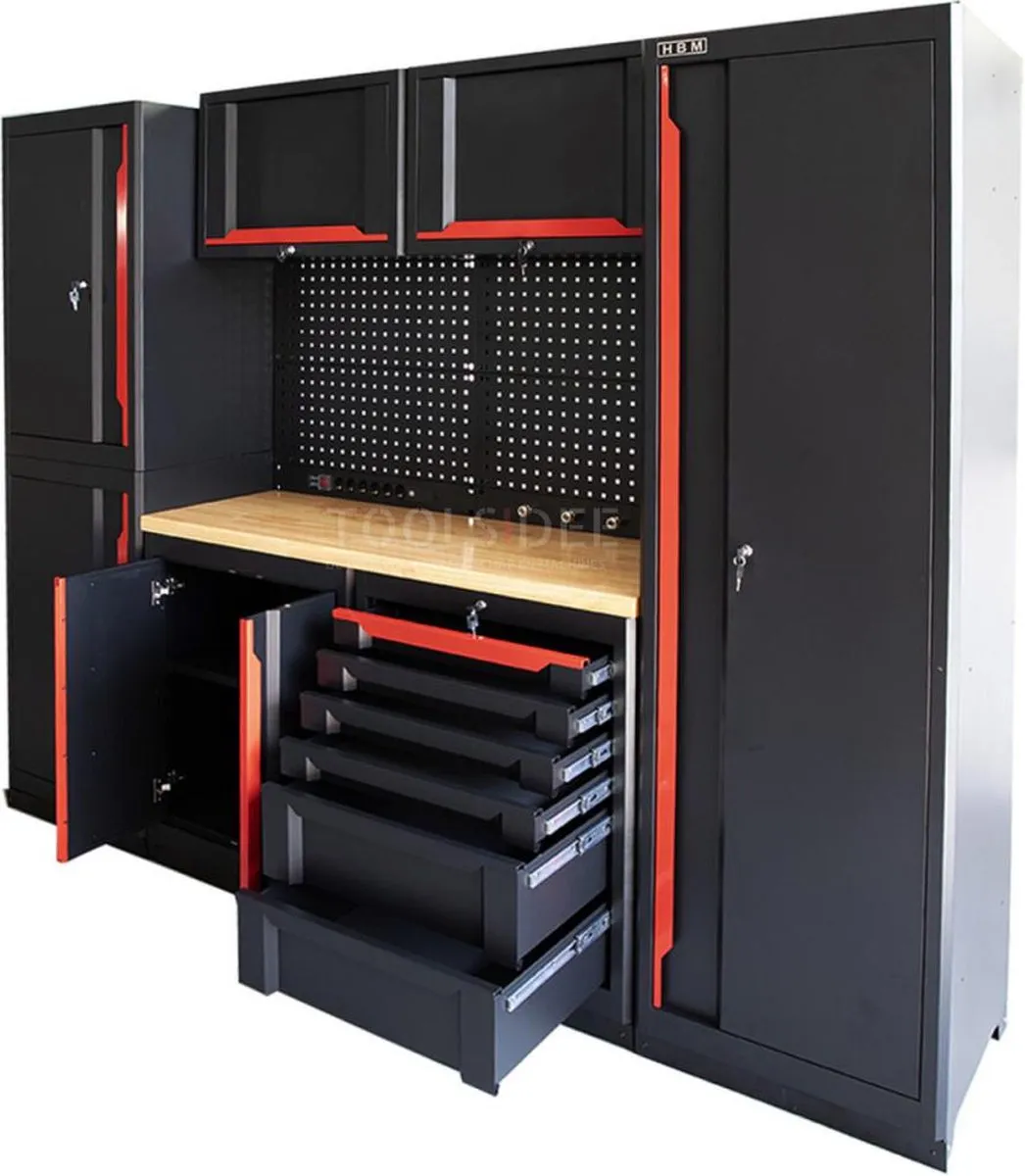 HBM Expert Modulair Werkplaatssysteem 10-delig - 6 Lades