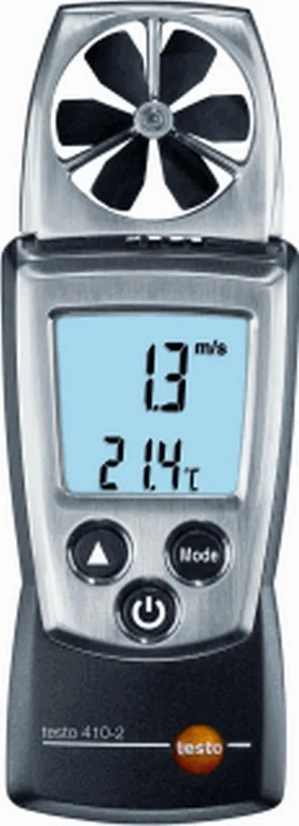 Testo 410 Luchtsnelheidsmeter - Digitaal met verlicht display