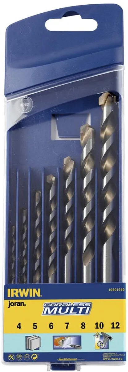 Irwin Multimateriaalboren 10501940 - 7-delig - Metaal 4mm