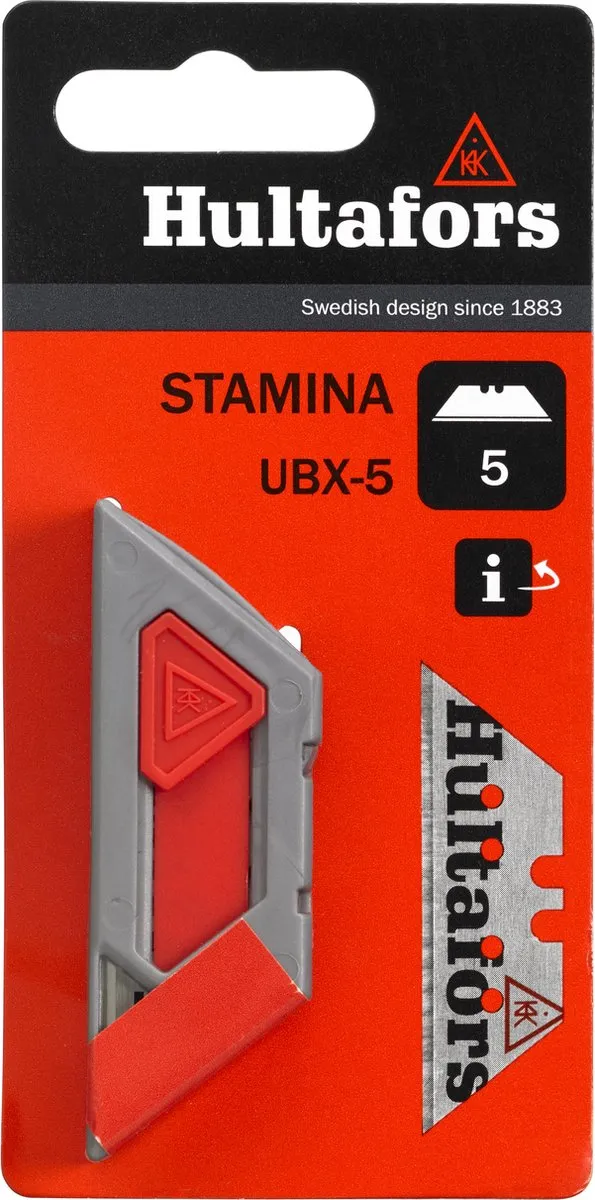 Hultafors Reservemes Stamina UBX - 5 Stuks - Zwart