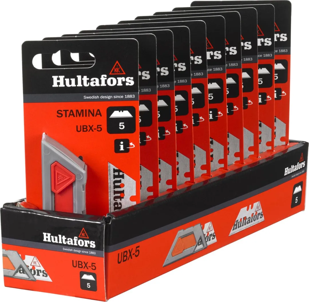 Hultafors Reservemes Stamina UBX - 5 Stuks - Zwart