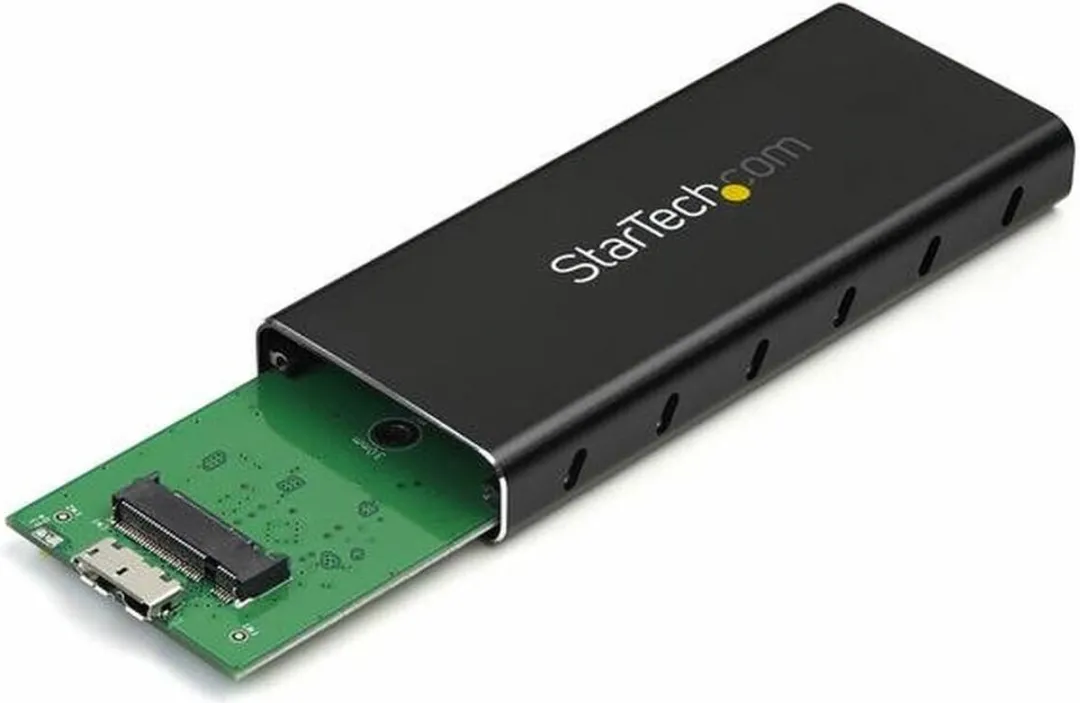 Startech USB 3.1 M.2 SATA SSD Box - Zwart