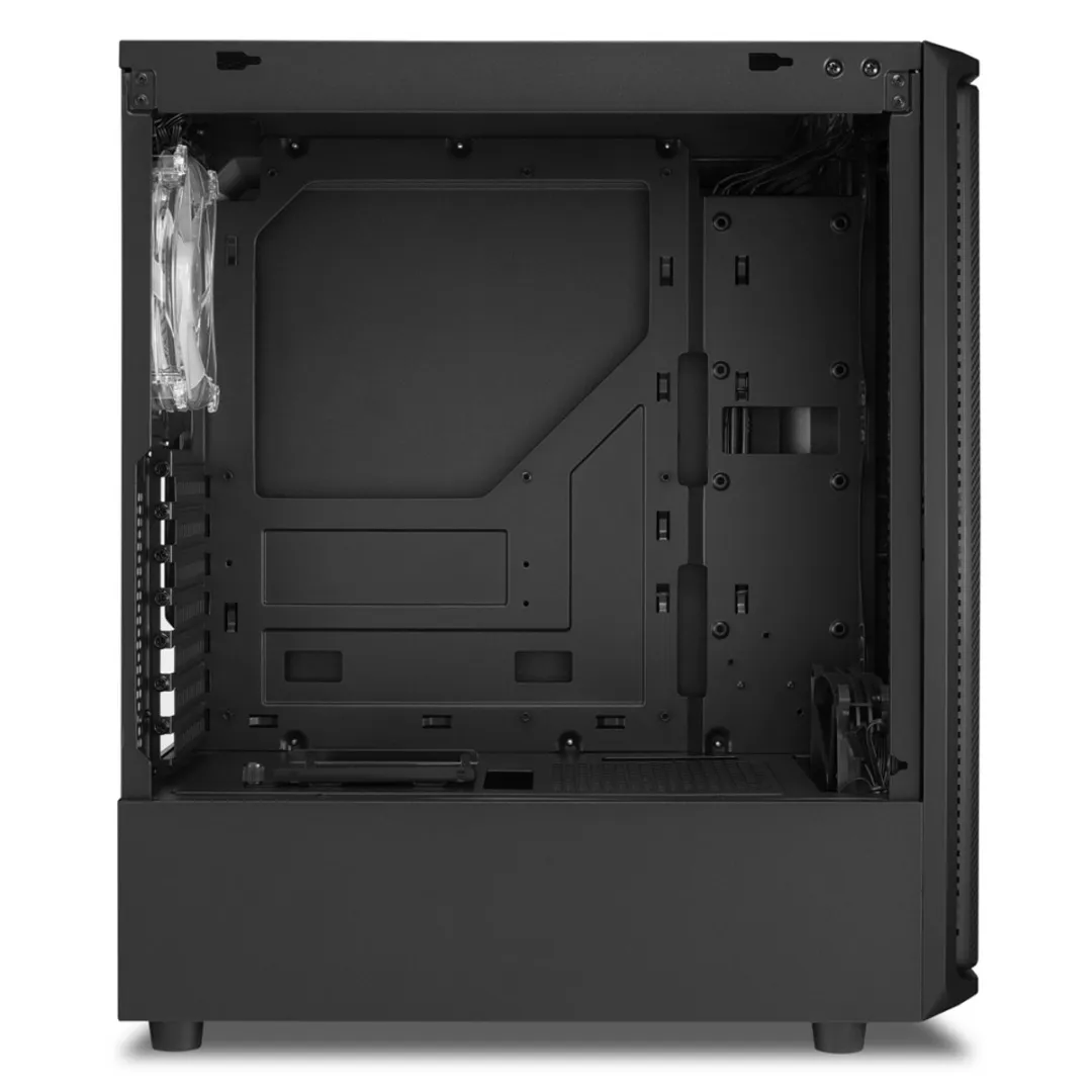 Sharkoon 4044951030170 ATX Semi-tower Behuizing - 5x 2.5" / 2x 3.5" - Zwart