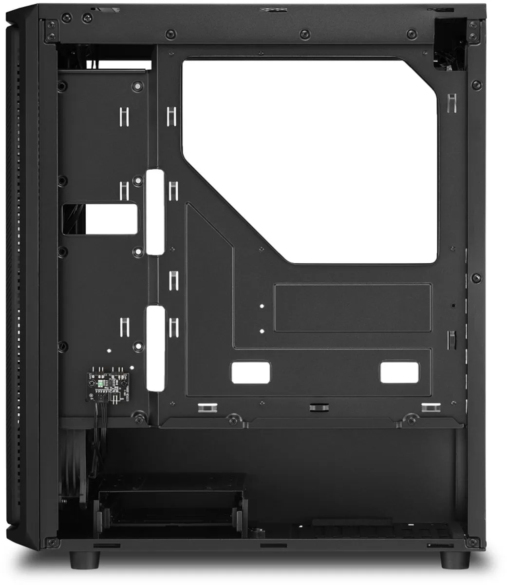 Sharkoon 4044951030170 ATX Semi-tower Behuizing - 5x 2.5" / 2x 3.5" - Zwart