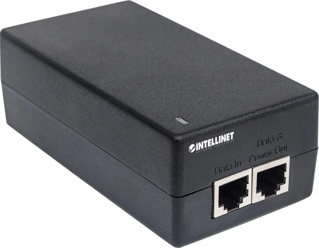 Intellinet 561235 PoE Adapter & Injector - Gigabit Ethernet - 48V - Zwart