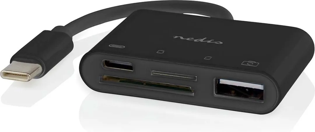 Nedis USB-Hub CCGB64780BK01 - 4 Poorten USB 2.0 - Zwart - afbeelding 6 van 6