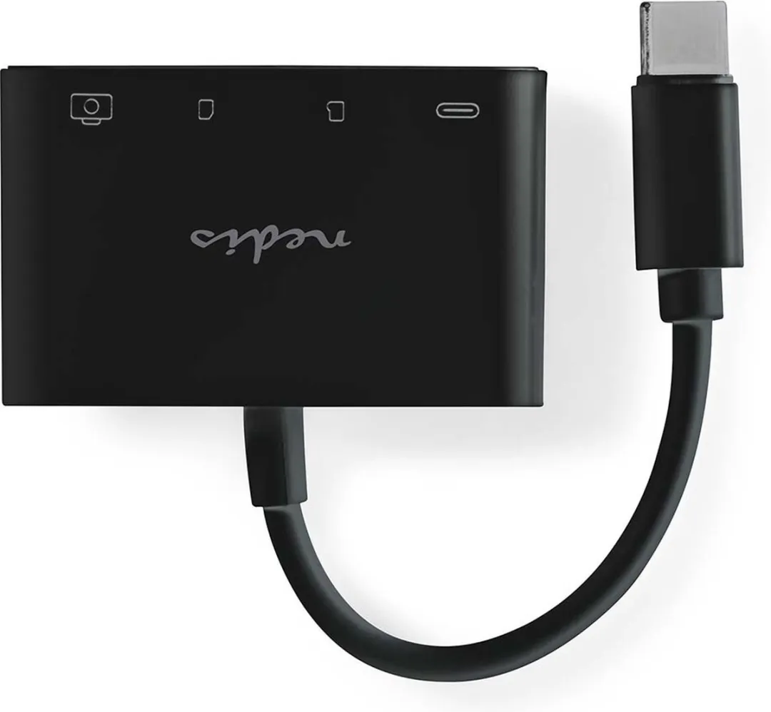 Nedis USB-Hub CCGB64780BK01 - 4 Poorten USB 2.0 - Zwart