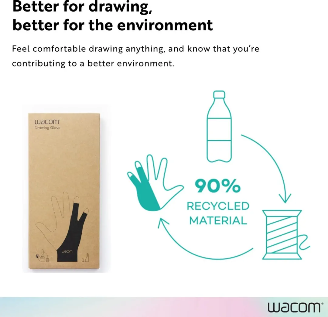 Wacom ACK4472501Z Grafische Tablet Handschoen - Zwart