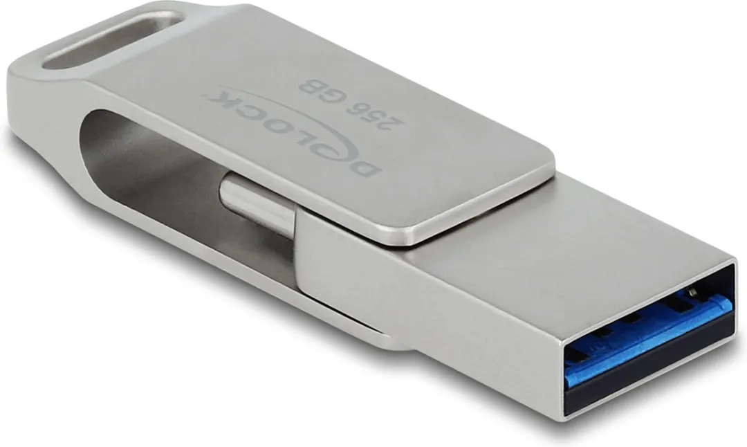Delock 54008 USB Flash Drive 256GB - Grijs