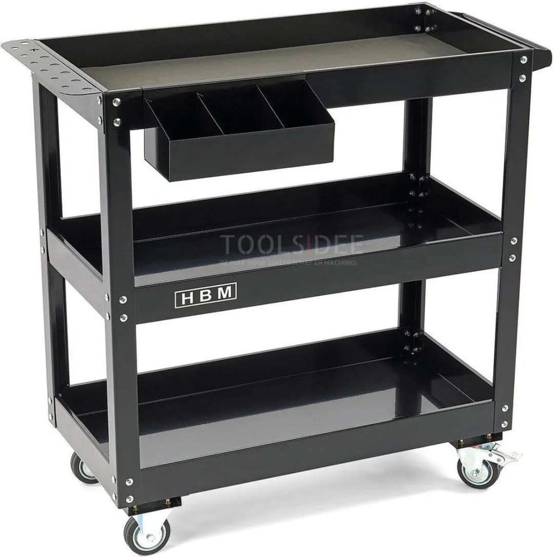 HBM Deluxe 3 Laags Gereedschapswagen - 3 Lades