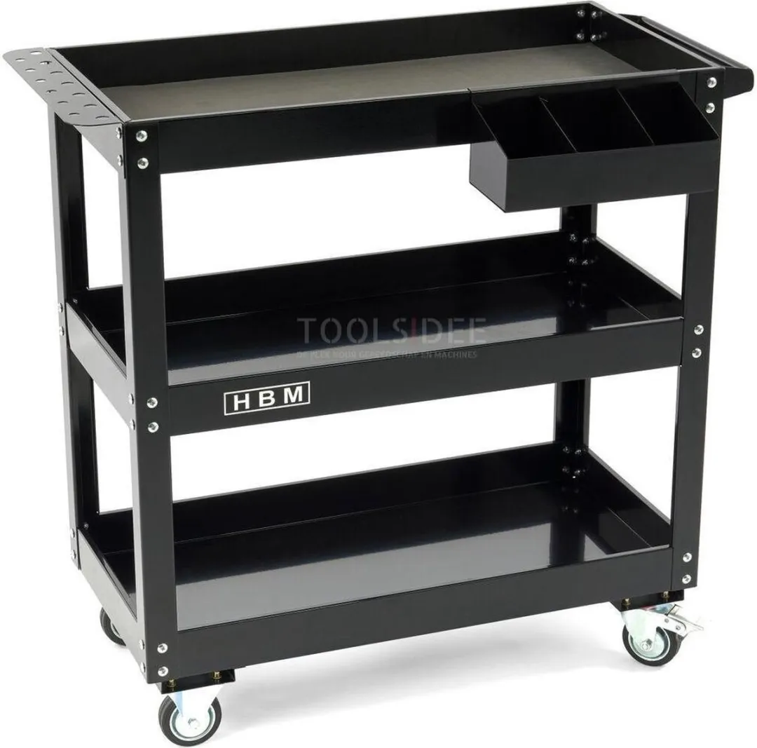 HBM Deluxe 3 Laags Gereedschapswagen - 3 Lades