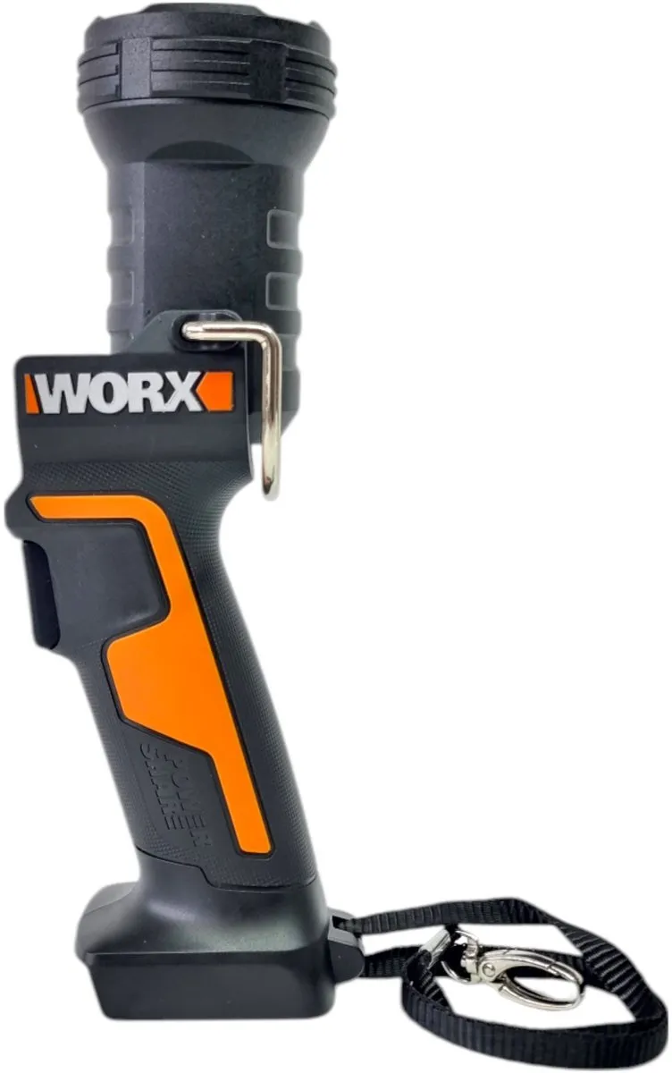 Worx WX025.9 LED-zaklamp 20V - 350 Lumen - Zwart/Oranje