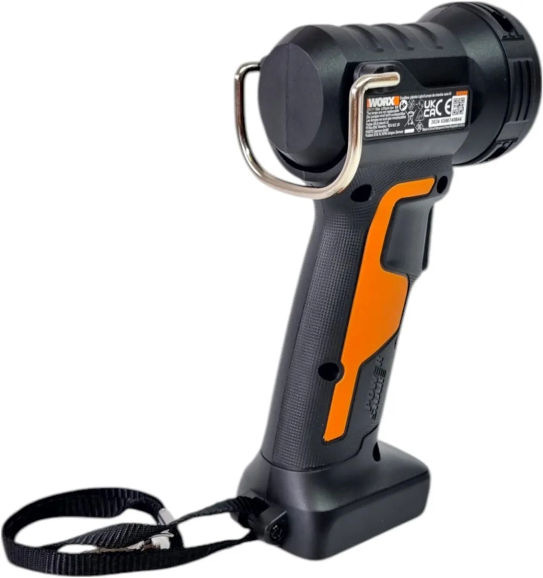 Worx WX025.9 LED-zaklamp 20V - 350 Lumen - Zwart/Oranje