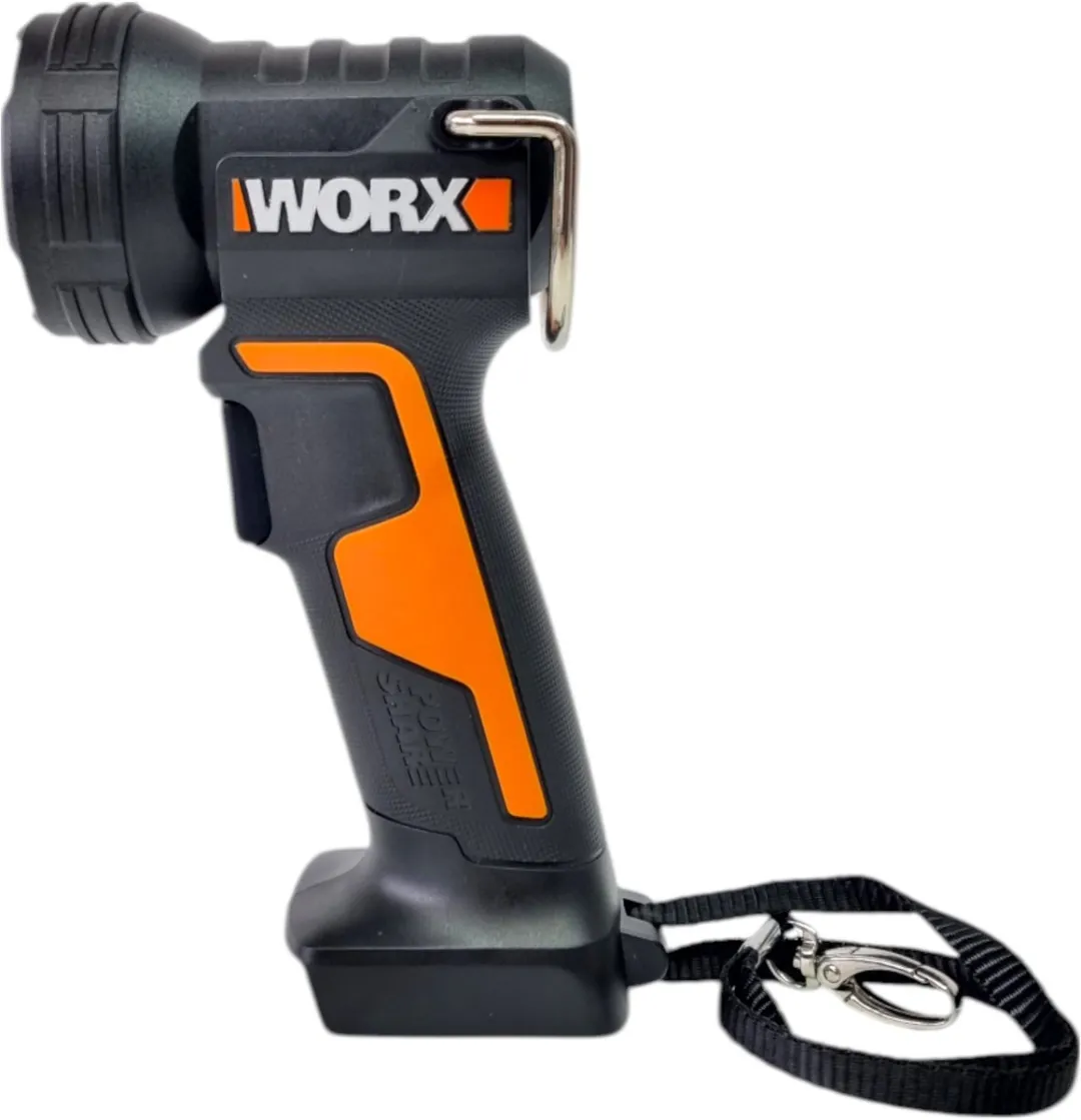 Worx WX025.9 LED-zaklamp 20V - 350 Lumen - Zwart/Oranje