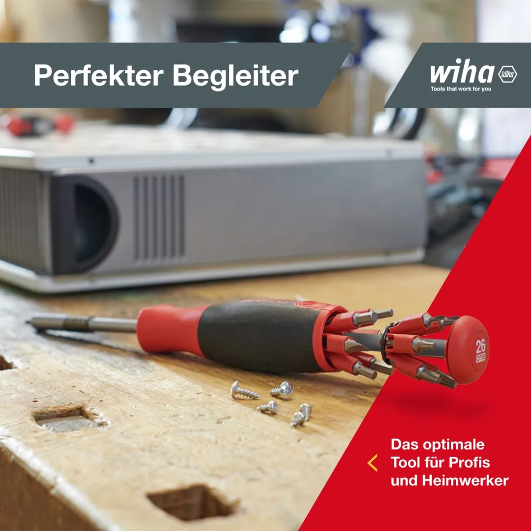 Wiha Schroevendraaier Bitmagazijn SB3803 02-021 - 1/4" - 2 Stuks - afbeelding 6 van 6