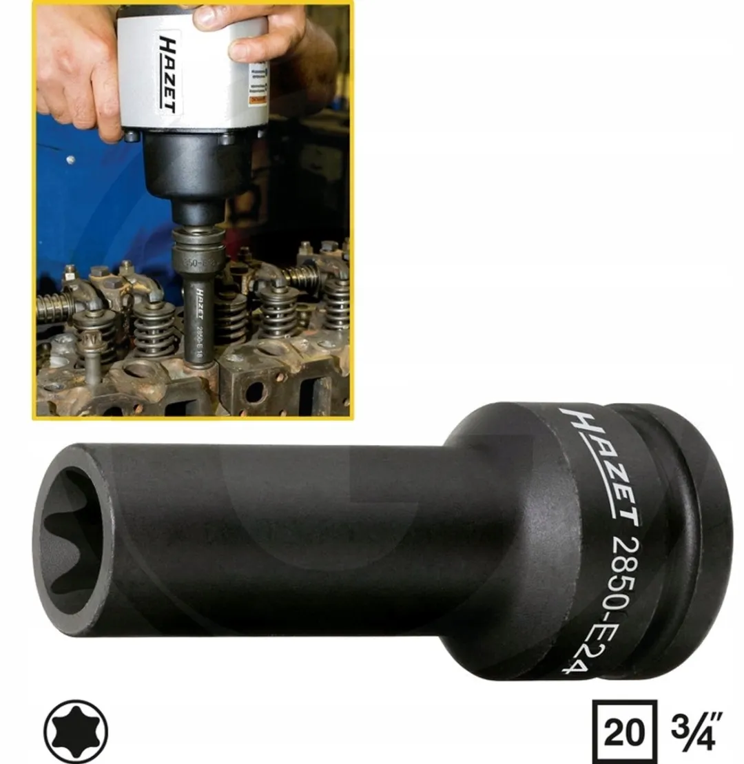 Hazet Torx Slagmoersleutel E20 3/4" 110mm