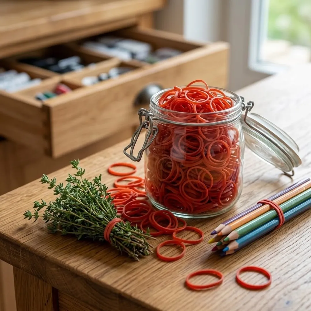 NuveX Mini Haar Elastiekjes Rood - 1000 Stuks