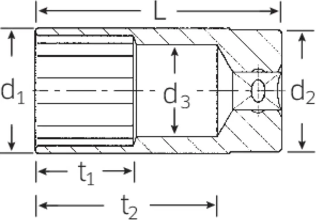 Stahlwille 51 30 03020030 Dopsleutelinzetstuk 30mm - 1/2" (12,5mm)