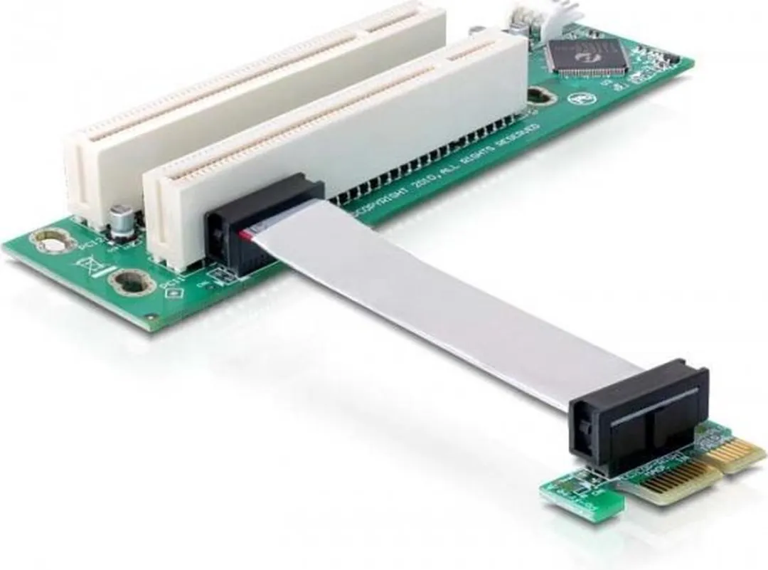 Delock Riserkaart PCI Express x1 41341 - 2x PCI 32-bit 5V