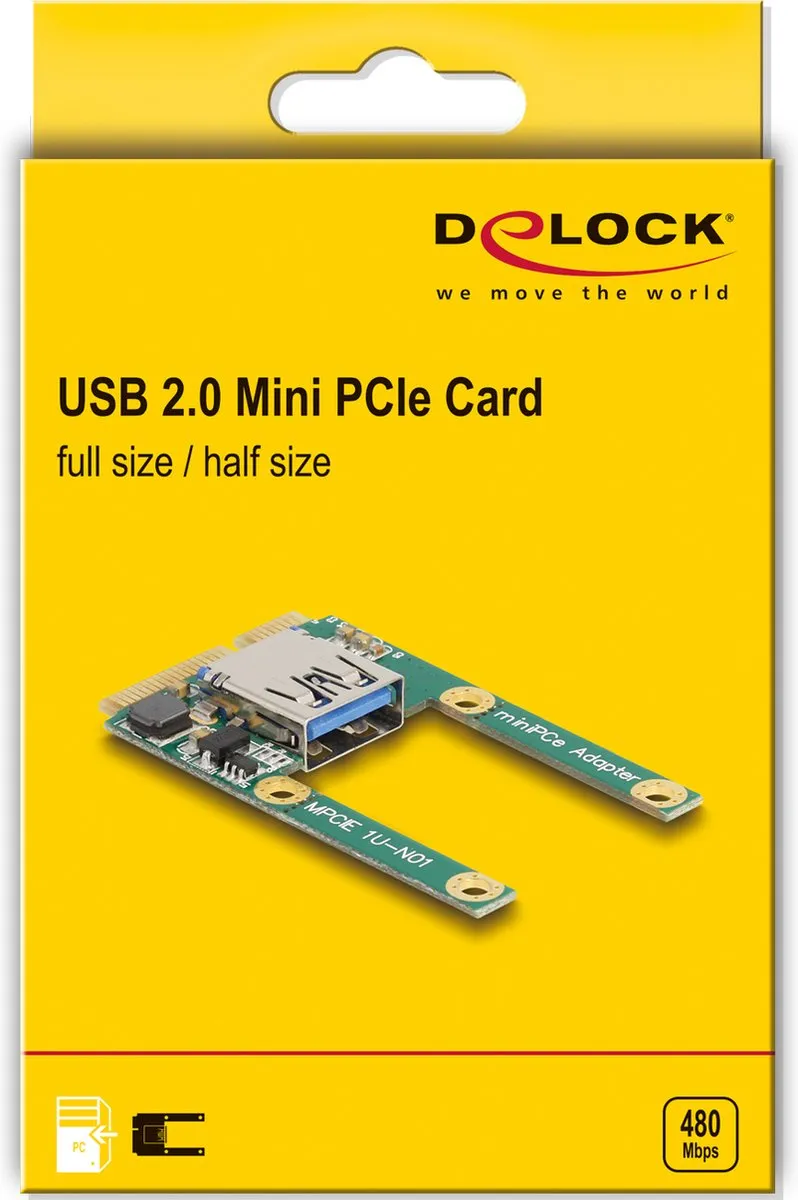 Delock 80039 Intern USB 2.0 Interfacekaart
