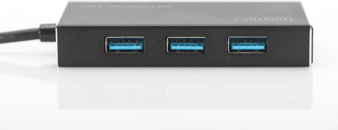 Digitus DA-70240-1 USB-hub 4 poorten USB 3.0 - Zwart
