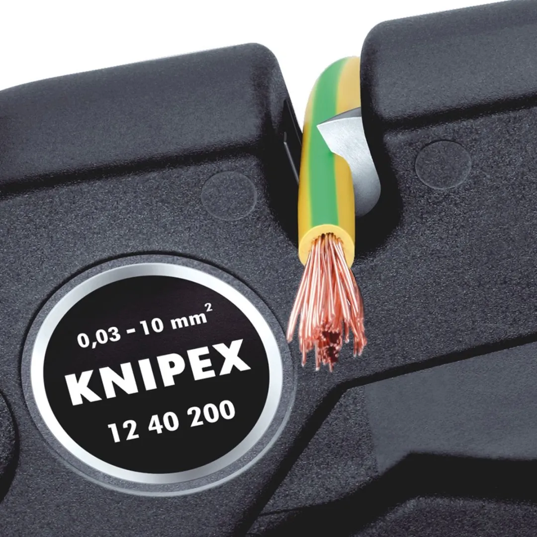 Knipex 12 40 200 Afstriptang - 0,03-10mm² - Wit