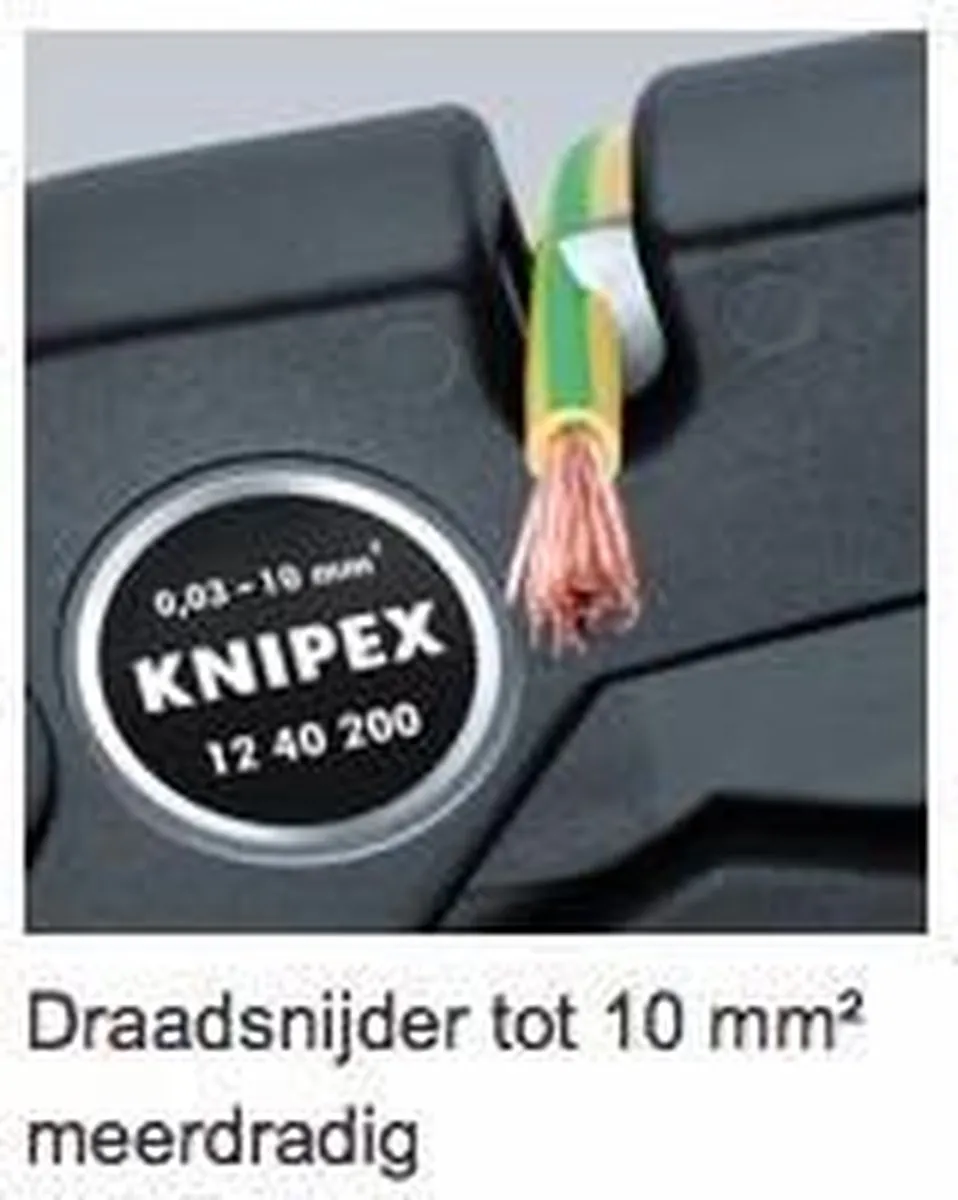 Knipex 12 40 200 Automatische Striptang - 200 mm - 0,03–10 mm² - afbeelding 6 van 12