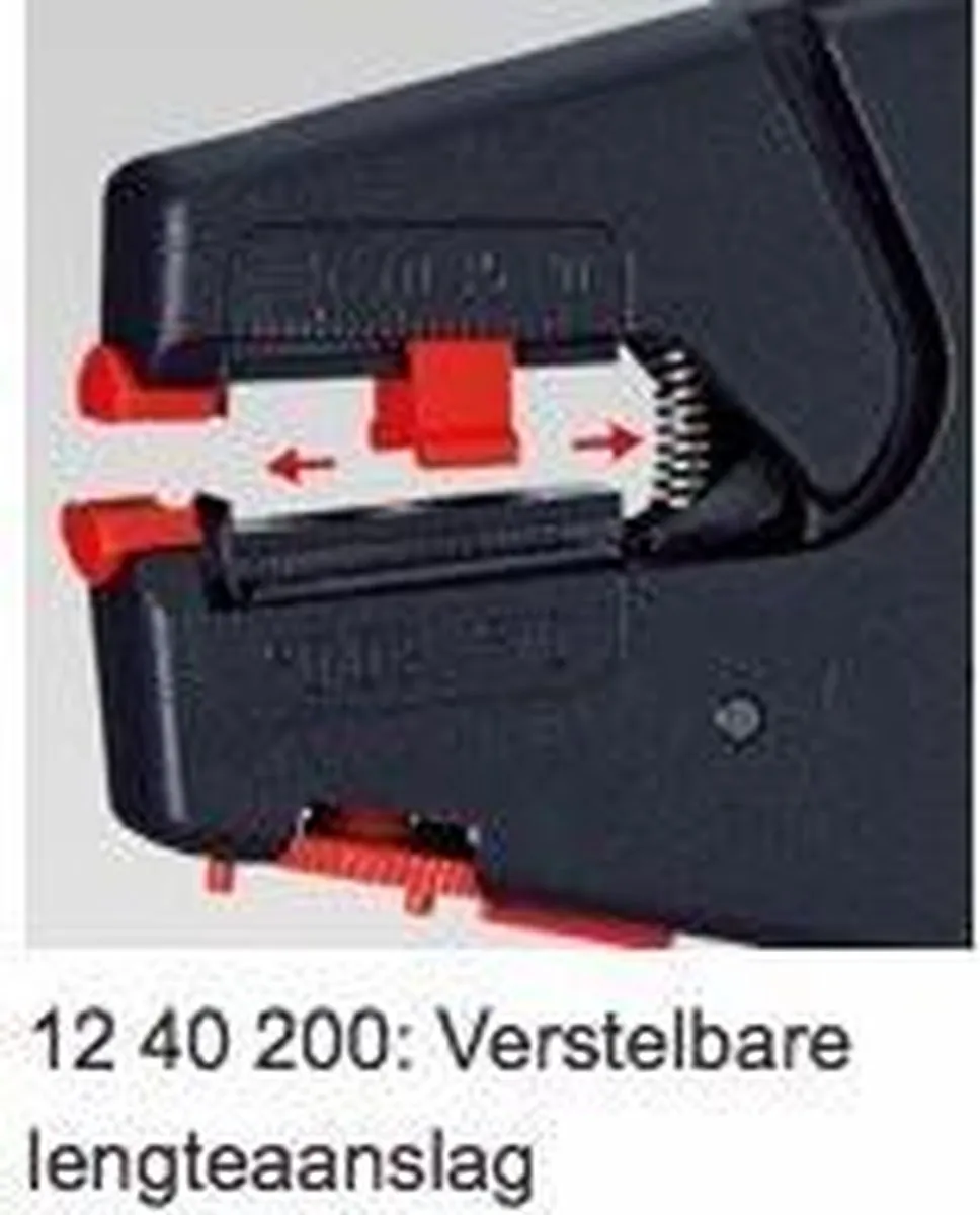 Knipex 12 40 200 Afstriptang - 0,03-10mm² - Wit