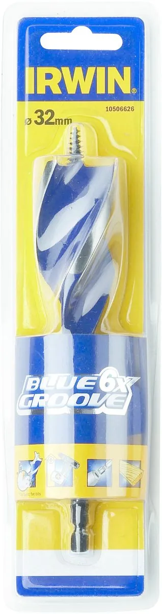 Irwin Blue Groove Houtboor 32mm - 6 Stuks