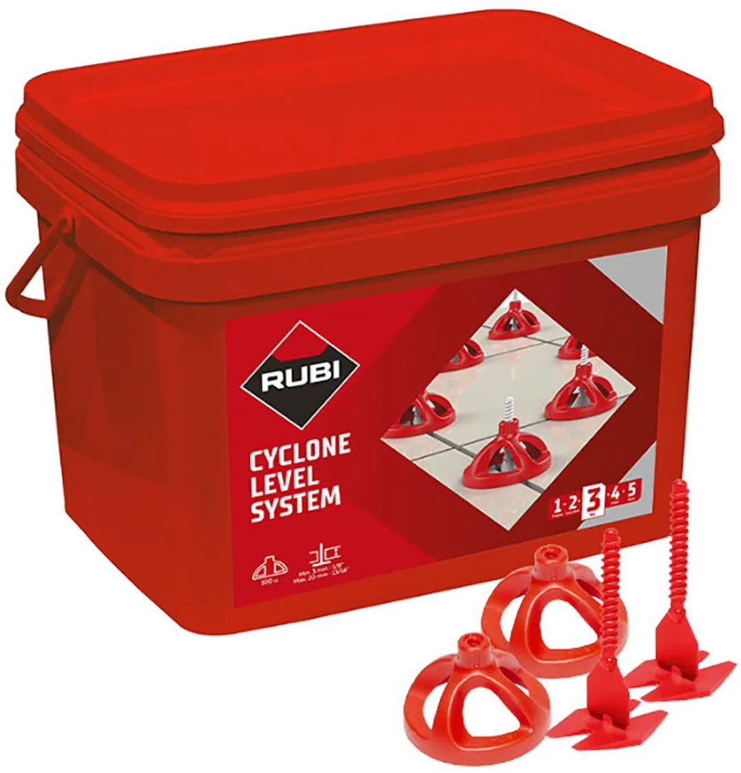 Rubi Cyclone Level Starterskit 35903 - 300 Clips - Rood