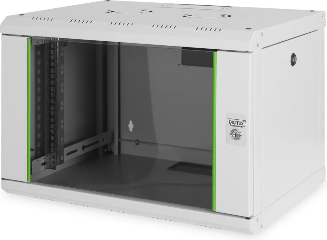 Digitus DN-19 07-U Wandkast 19" 7HE - 600x420x450mm Grijs-wit