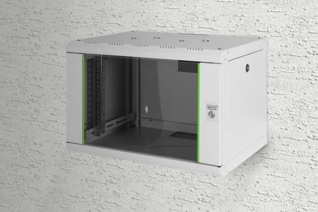 Digitus DN-19 07-U Wandkast 19" 7HE - 600x420x450mm Grijs-wit