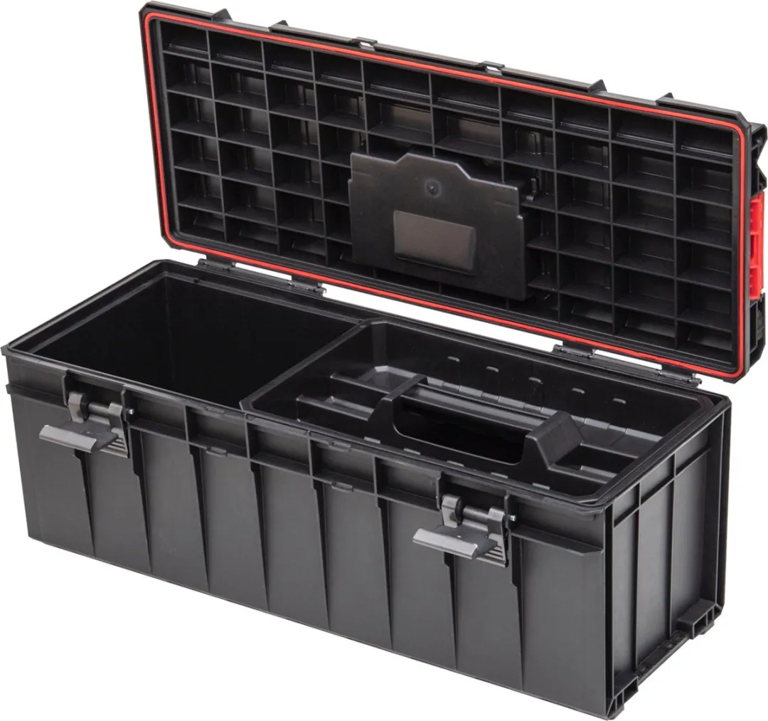 Toolbrothers RHINO Slim Gereedschapskoffer ECO Basic Xtra Long 29L - Rood/Zwart - afbeelding 2 van 5