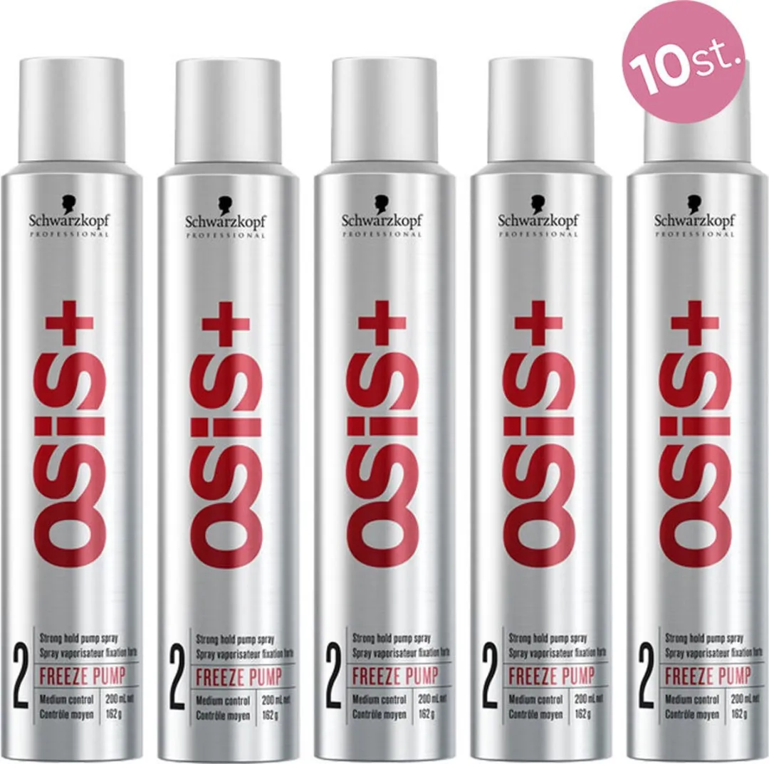 Schwarzkopf Osis Freeze Pump Spray 200ml - 10 Stuks