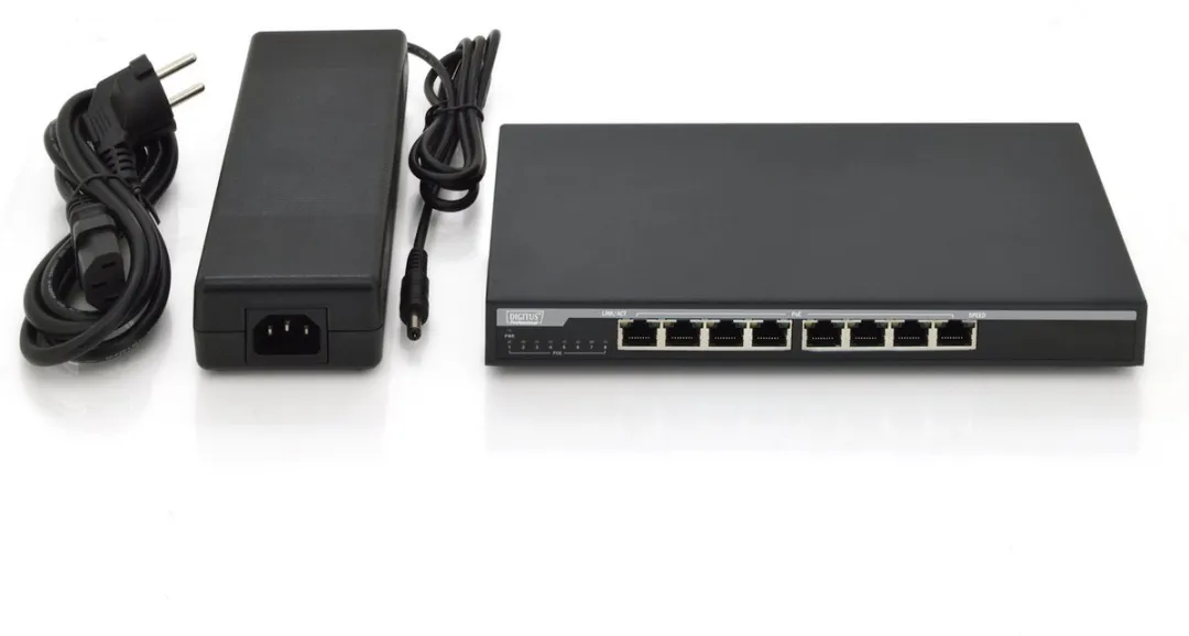 Digitus DN-95340 Unmanaged Gigabit Switch PoE - Zwart