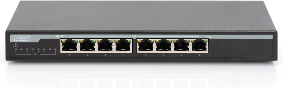 Digitus DN-95340 Unmanaged Gigabit Switch PoE - Zwart