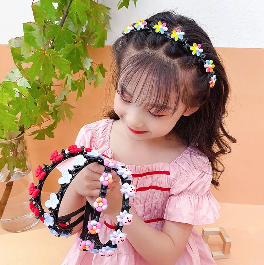 VinkToys Diadeem met Bloemen Haarband - Blauw - Multi
