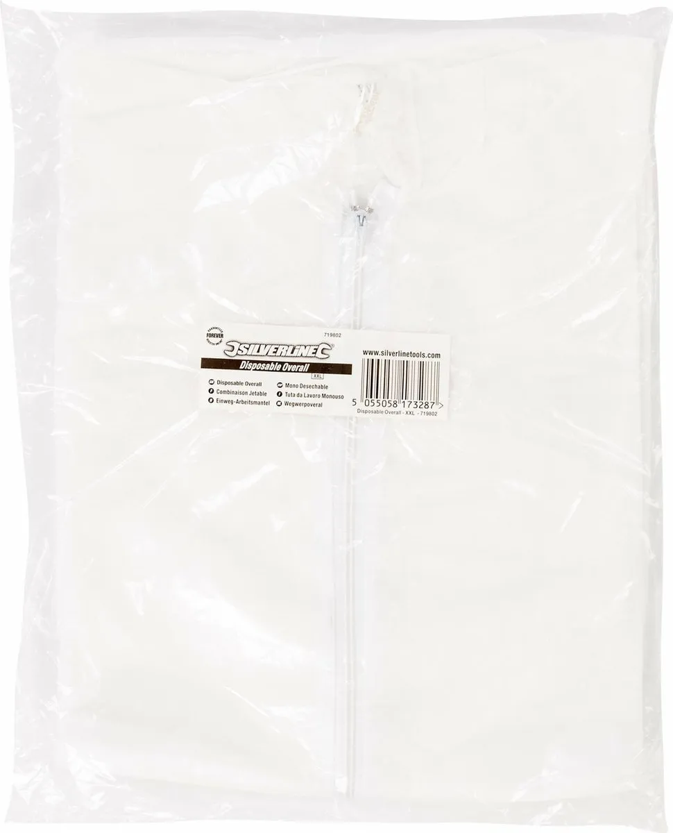 Silverline Wegwerp Overall XXL - Wit