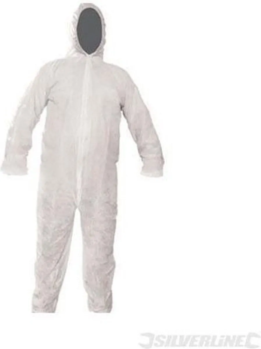 Silverline Wegwerp Overall XXL - Wit
