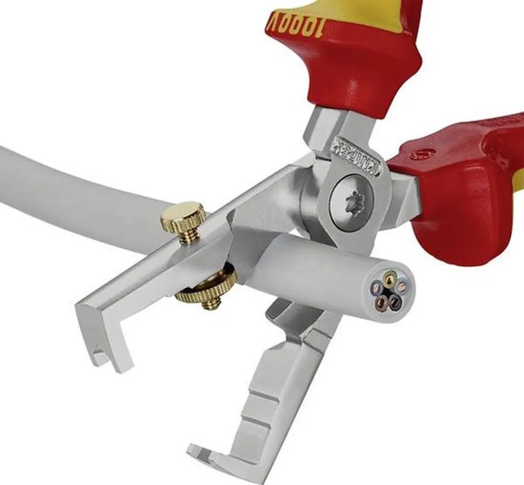 Knipex 13 66 180 T Strix Striptang met Kabelschaar - Rood