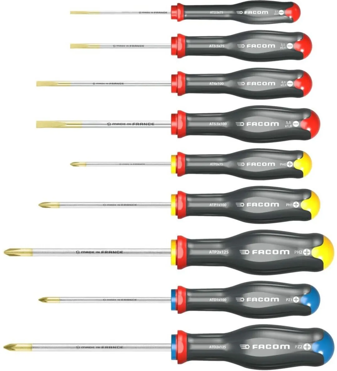 FACOM 3662424094637 Schroevendraaierset - 9 Stuks