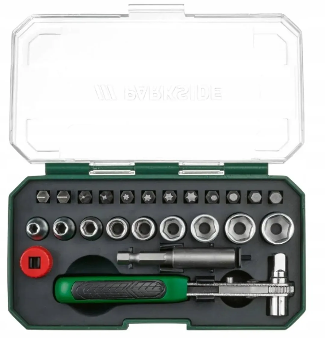 Parkside Precisie Ratel Dop-bitset 23-delig