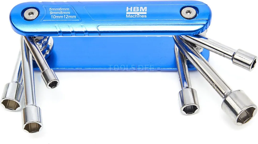 HBM 6-delige Opvouwbare Dopsleutelset 27