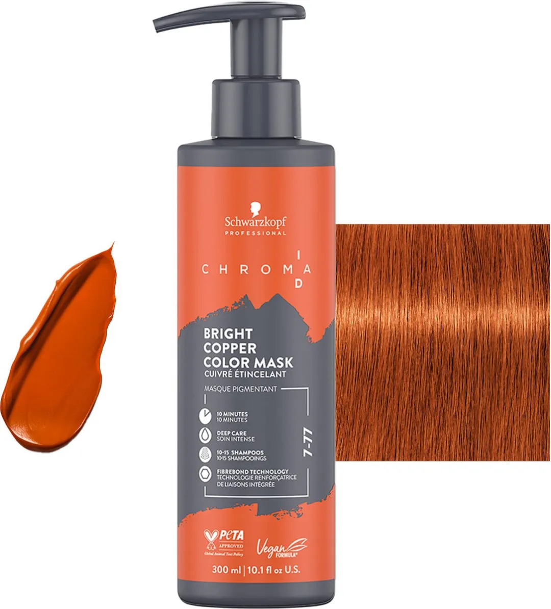Schwarzkopf Chroma ID Kleurmasker 300ml - Bright Copper