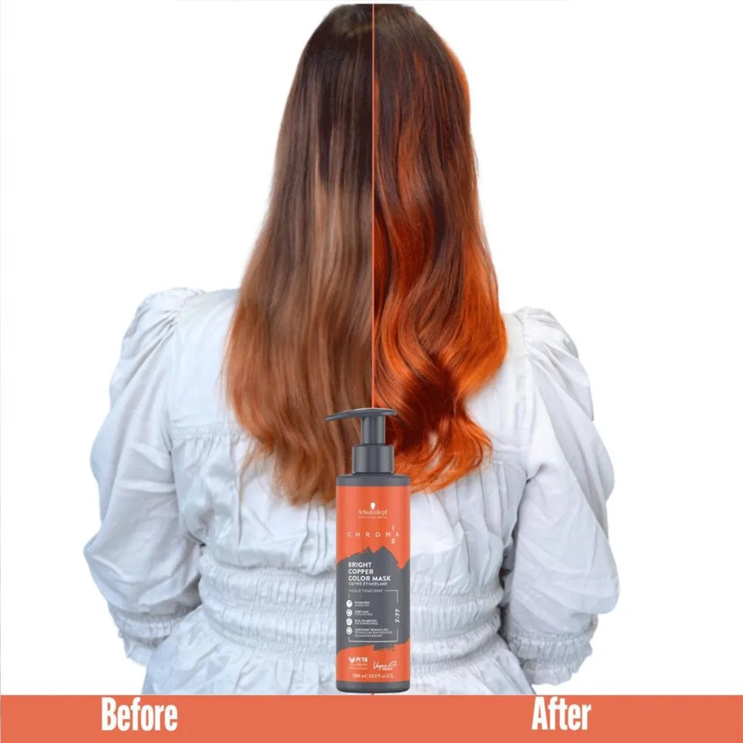 Schwarzkopf Chroma ID Kleurmasker 300ml - Bright Copper