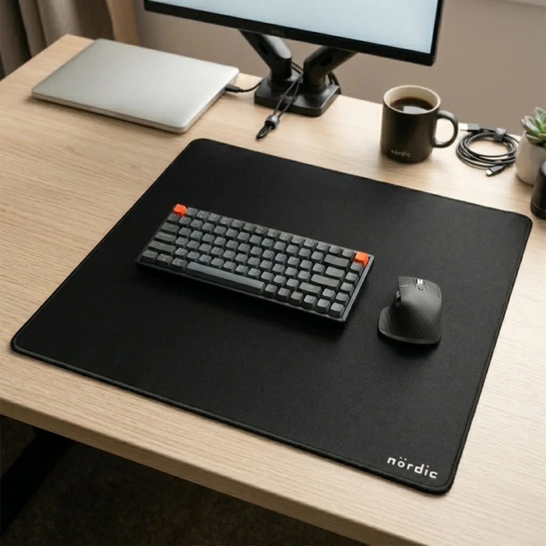 NÖRDIC GAME-N1031 Muismat 45x40cm - Zwart